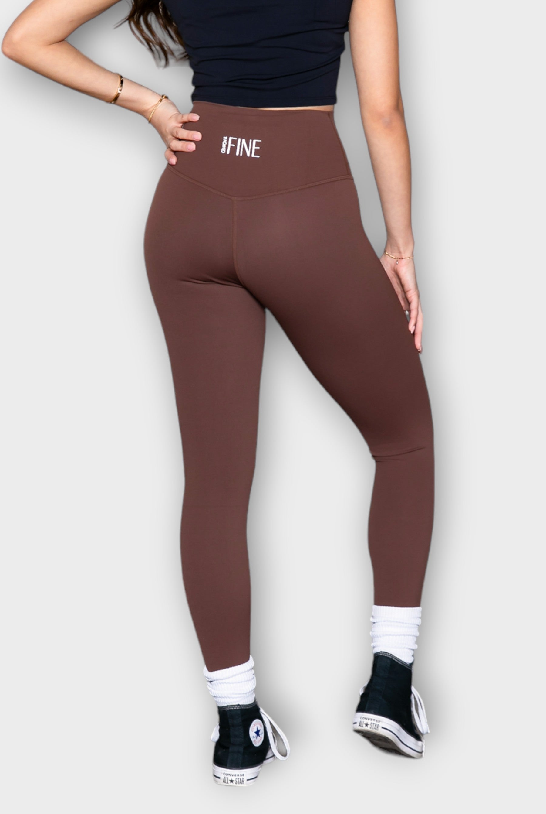 Chestnut high Waist Seamless Leggings For Women - Ceiavonandfine